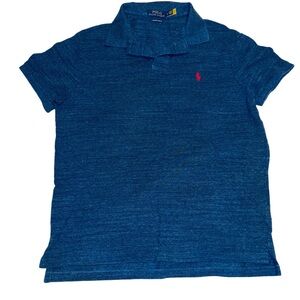 Polo by Ralph Lauren Blue Custom Slim Fit Polo Shirt